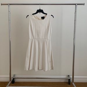 White Keyhole Mini dress